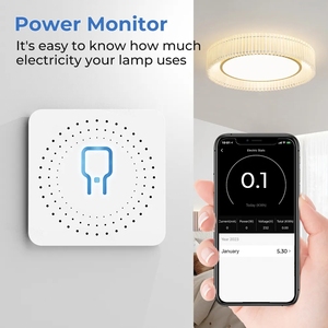 Zigbee wireless remote control mini Power Monitor switch tuya google smart home automation modulo luce fai da te - Product Image 2