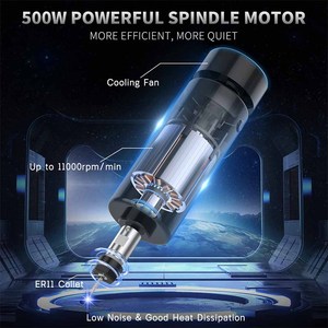 Máquina CNC totalmente metálica de 500W, enrutador CNC 3020, interruptores de límite de 3 ejes, parada de emergencia con Control fuera de línea para cortar madera acrílica - Product Image 4