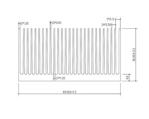 Custom Large Aluminum <strong>Heatsink</strong> Heat Sinks Peltier Cooling 27 Fin Radiator GPU Backplate <strong>Heatsink</strong> for IC Module Led PCB - Product Image 5