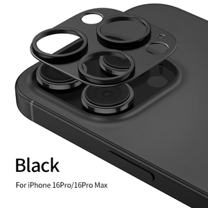 IPhone 16Pro/16 Pro Max her şey dahil kamera Lens kapağı temperli cam Metal alüminyum koruma filmi - Product Image 2