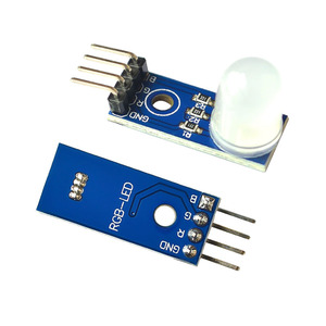 Módulo LED RGB DC5V de 10mm-cátodo común, tricolor (rojo verde azul), LED programable a todo color para Arduino/DIY