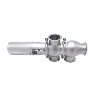 Stainless Steel SS304 Sanitary Diversion Valve <strong>Model</strong> <strong>TL</strong> 22 Multi-way Pneumatic Flow Control Shutoff Structure Designed for Water - Product Image 4