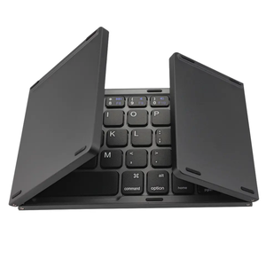 Teclado plegable de gran oferta con panel táctil 78 teclas Mini 3 pliegues y ratón Touch Pad teclado inalámbrico para PC para móvil - Product Image 1