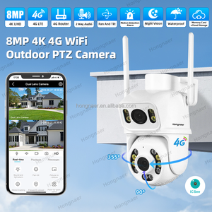 Hongnaer กล้องวงจรปิด8MP ไร้สาย4G สำหรับบ้านระบบ WIFI 4K 4G, กล้องวงจรปิดสำหรับ360กลางแจ้ง - Product Image 2