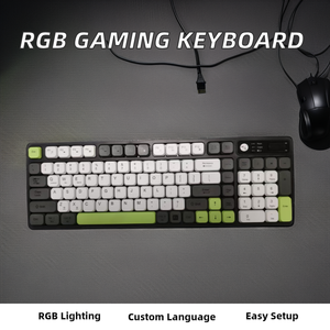 OEM 98-Key RGB Silent Gamer Mechanical Keyboard ABS <strong>Computer</strong> Desktop Gaming with RGB Light <strong>Control</strong> for Laptop <strong>Use</strong> - Product Image 2