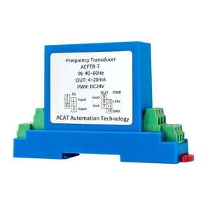 Pulse Frequency signal Transmitter Precision 0.5% DC24V Power 4-20mA <strong>Output</strong> 0-100KHz <strong>Input</strong> Frequency <strong>Measurement</strong> Module Isolator