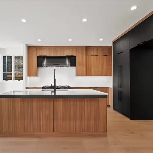 2022 modern luxury kitchen set furniture kitchenette modern wood veneer kitchen pantry kitchen cabinet