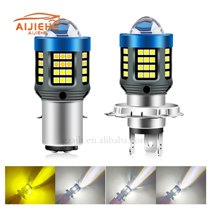 H4 BA20D motosiklet lambası led lens ile yüksek/düşük işın çift renk 3030 çip için çip motosiklet lambası ing sistemi - Product Image 1