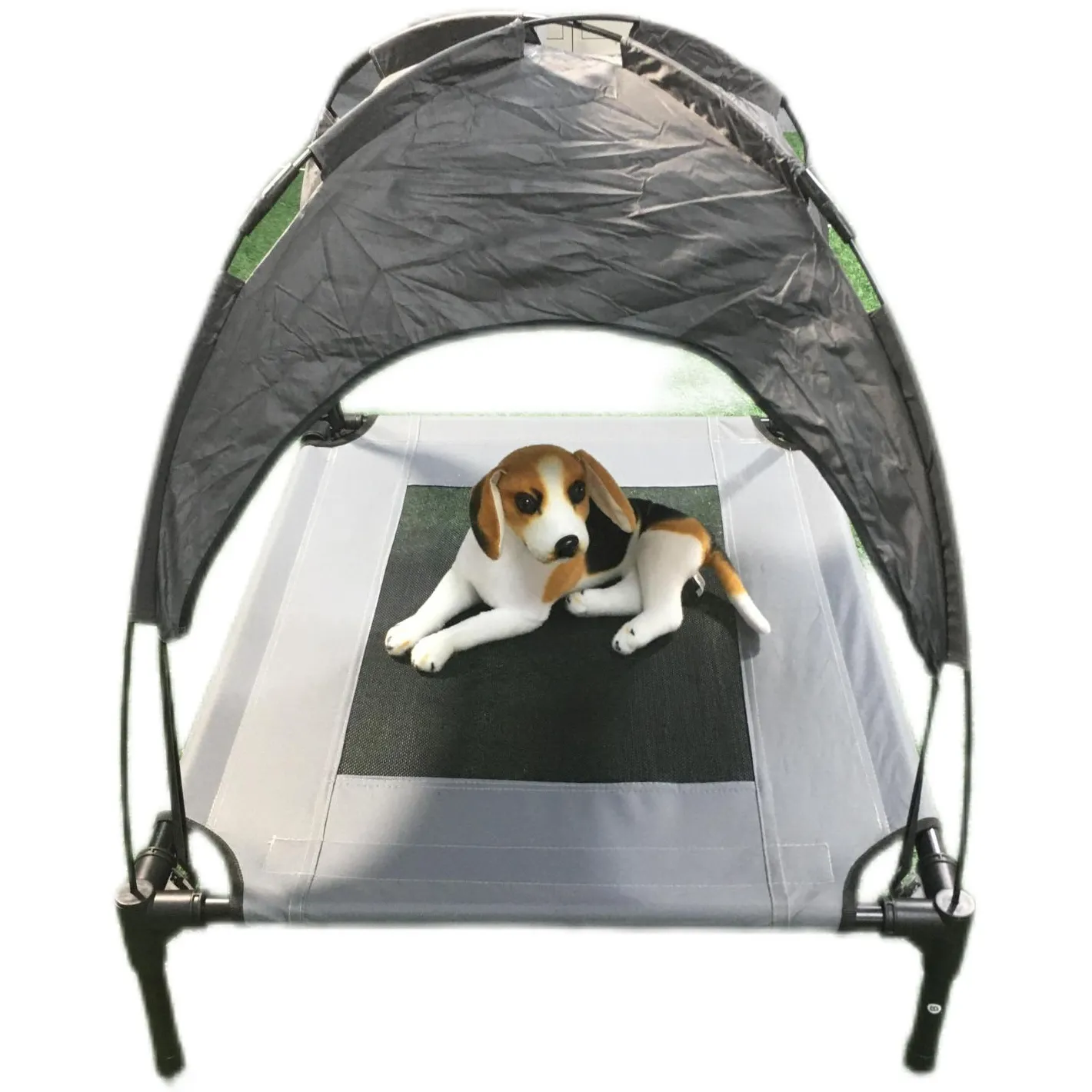 Cama Do Cão Refrigeração Exterior Indoor Elevated Pet Air Cot Com Removível Canopy Shade Tent