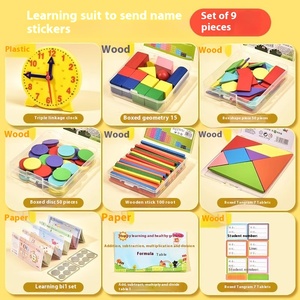 Trường Tiểu Học Học Kỳ thứ hai Đồ chơi giáo dục toán học Lớp Một dạy học Tangram cung cấp nhựa truy cập - Product Image 5