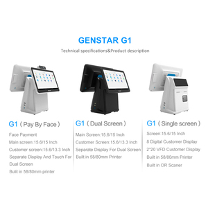 Todo en uno pos 15,6 pulgadas de pantalla táctil Android POS máquina con impresora de terminal - Product Image 2