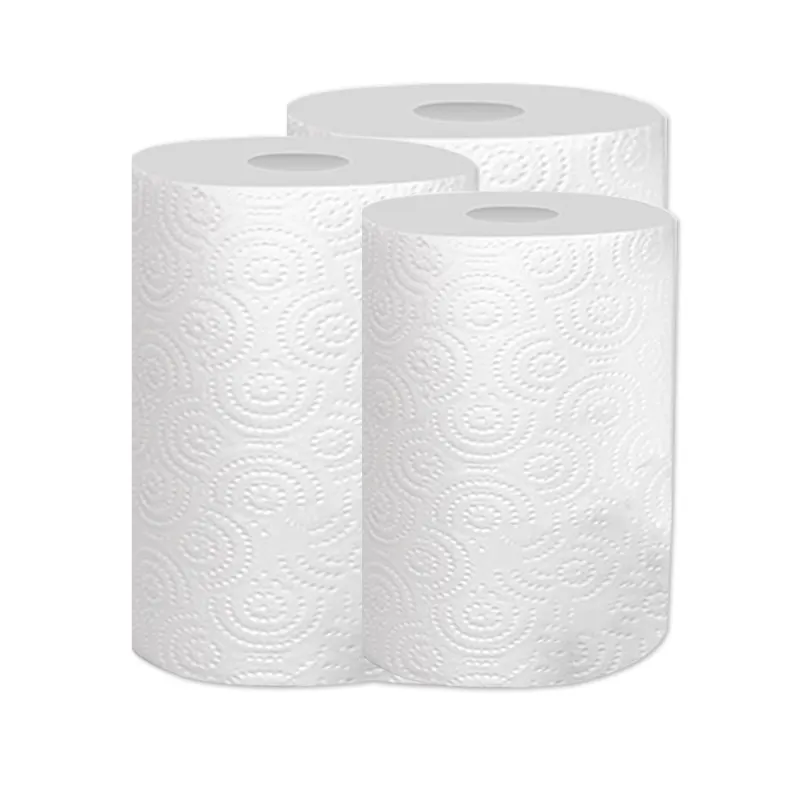 Настраиваемая упаковка оптом кухонное бумажное полотенце 1-2 слоя древесной массы бумажное полотенце свободно тисненая кухонная бумага