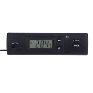Termómetro para coche con pantalla LCD, controlador de Sensor de temperatura de reloj C/F, termostato para interiores y exteriores con sonda, pantalla LCD, 1 unidad - Product Image 6