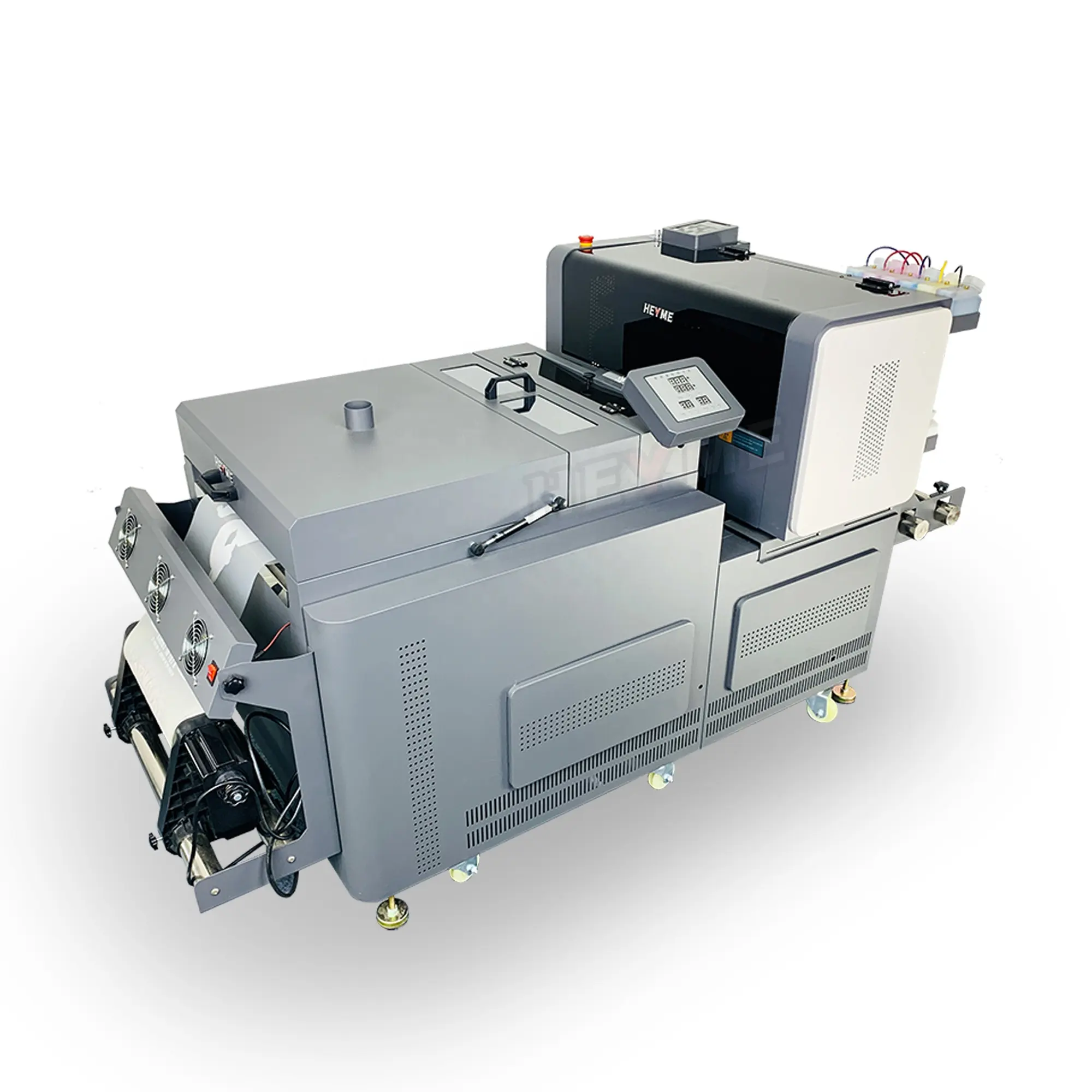 Heyme PET Transfer Film XP600 I3200 Dual 4 testina di stampa macchina da stampa digitale A3 30cm 60cm stampante DTF con essiccatore agitatore di polvere