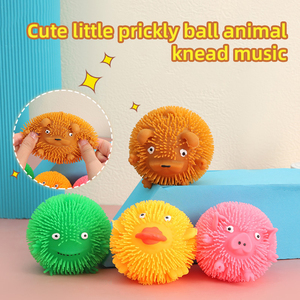 Sıcak satmak OEM yumuşak hayvan tüylü Puffers topu oyuncaklar çocuklar büyük boy köpek tavşan Fidget Squishy duyusal sıkmak oyuncaklar çocuklar için - Product Image 4
