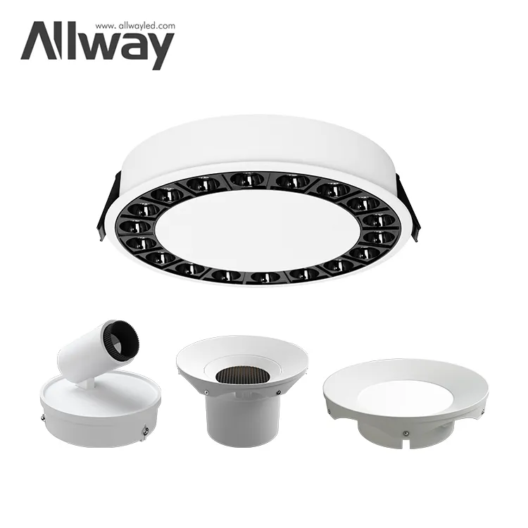 ALLWAY-focos de aluminio de fundición a presión de alta calidad, para tienda, sala de estar, 15w, 20w, 30w