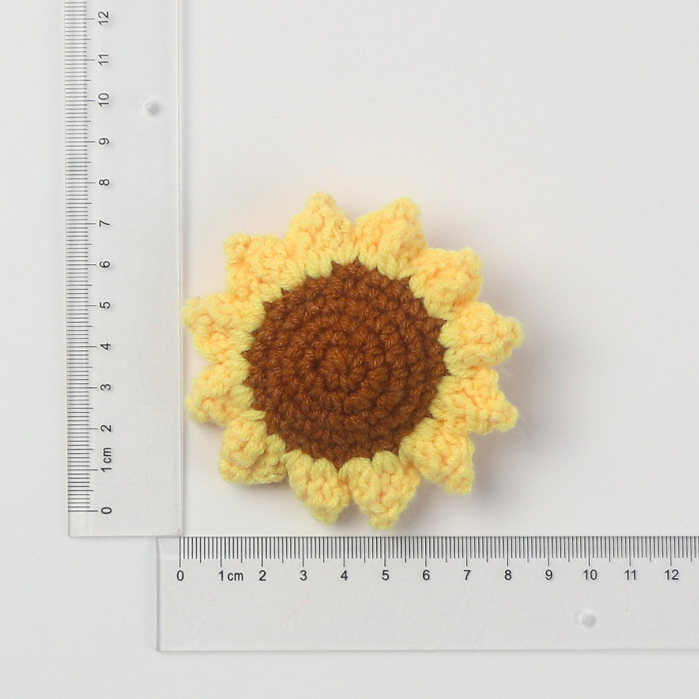 Muñeca girasol 75-8cm, frente/verso mismo color amarillo