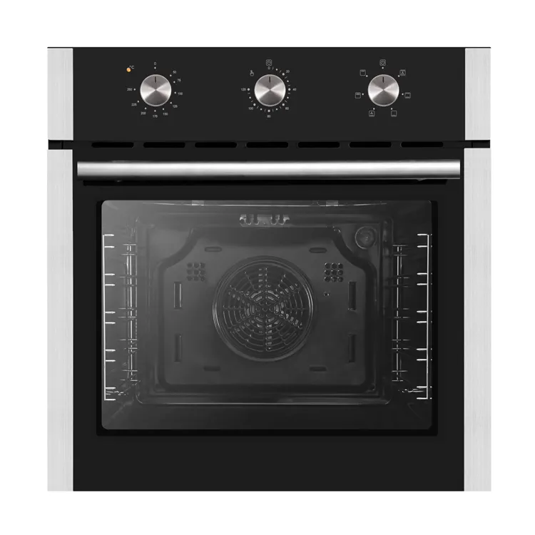 Forno da cucina da incasso intelligente in vetro temperato nero integrato nel forno a vapore combinato