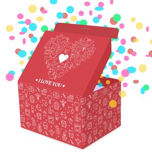 Patlama sürpriz kutusu hediye el yapımı doğum günü yıldönümü düğün Diy patlayan konfeti doğum günü Pop Up kağıt hediye kutusu - Product Image 6