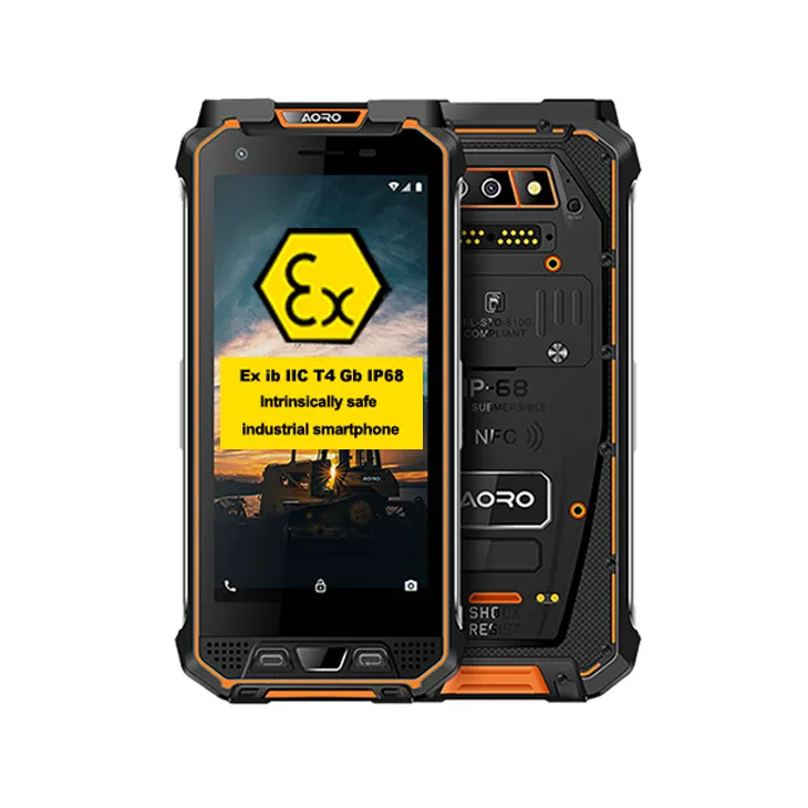 Del Android di gsm poc 4g lte wcdma impermeabile robusto celular Atex zona 1 telefono cellulare vhf uhf rfid dmr esplosione prova di smartphone