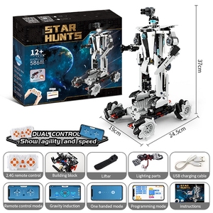 586pcsrcおもちゃビルディングブロックセットデュアルコントロールstemToy Robots Programロボットスイッチ携帯電話コントロールアプリ男の子用おもちゃ - Product Image 5