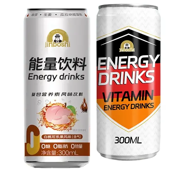 private label Electrolyte Beverage 330ml*24 cans full box Orange juice honey taste soda carbonated healthy sports energy drinks