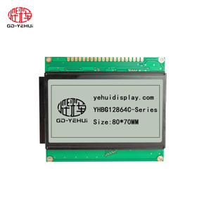 Werkseitig hergestelltes COB 128*64-Zeichen 80*70MM LCD-Modul-Display mit blau-schwarz-grüner und grauer Farbe für die Fabrik - Product Image 4