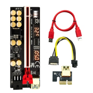 V016 PCIe 1X to 16X Graphics CardUSB3.0 Extension CablePCIe Adapter VER Series with Temperature and Voltage Display - Product Image 2