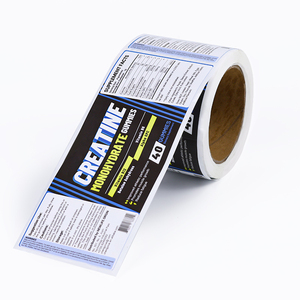 Nhãn bổ sung chế độ ăn uống cắt tùy chỉnh với bảng điều khiển dinh dưỡng cho chai, lọ và Túi - Product Image 3