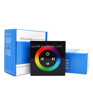 86 Type Wall Switch RGB Touch Panel <strong>Controller</strong> DW CCT RGB Full Touch Tempered Panel Dimmer Wall Mounted Touch Switch <strong>Controller</strong> - Product Image 6