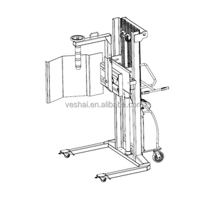 Paper Roll <strong>Material</strong> <strong>Handling</strong> Expanding Mandrel Machine Lifter Rotator with V Holder for Reel Film <strong>Handling</strong> - Product Image 1