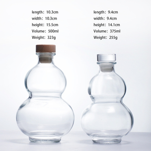 Kiểu dáng đẹp trái cây rượu vang pha chế sữa trà thủy tinh chai lạnh Brew với vít cap bền bầu uống cup màn hình in 375ml/500ml - Product Image 2