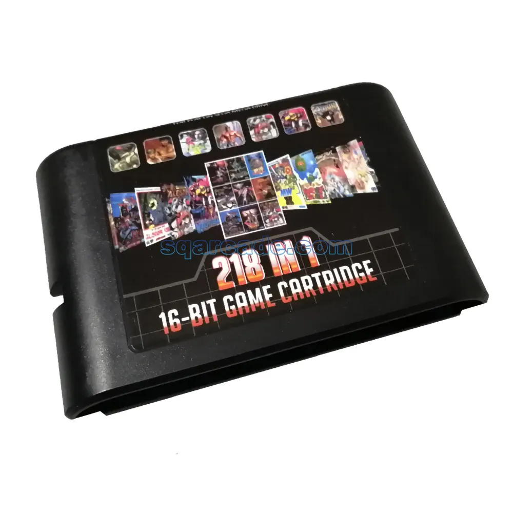 MD Cartão de jogo 218 em 1 para Seg* Genesis Megadrive Consola de jogos com fantasia Star II IV Crusader Of Centy Ooze