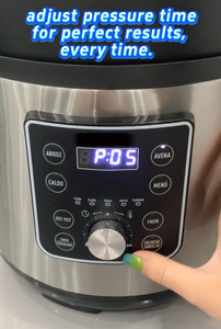 2025 New Design Electric Pressure Cooker Smart <strong>Programs</strong> With Knob Control LCD White Light Display America Great Sell