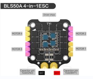 Yükseltildi Stack F405 V3 50A F4 FC 4-in-1 50A elektrikli Tuning Tuning FPV RC Drone için - Product Image 5
