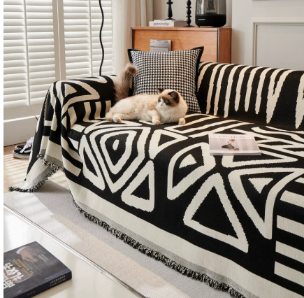 Sofá Bohemian Throw-Negro