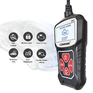 Nueva versión OBD2 lector de código herramientas de diagnóstico de coche Analizador de energía eléctrica 7 incluye escáner de lectura de código de error en inglés