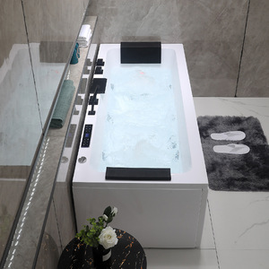 Camminata in bagno interno in ammollo idromassaggio idromassaggio vasca da bagno moderna in acrilico Freestanding SPA ad angolo vasche da bagno - Product Image 2