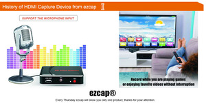 Ezcap 1080P30 HDMI Video yakalama mic-in Video kaydedici x box ile uyumlu 360/bir/PS 3 /PS 4 vb - Product Image 4