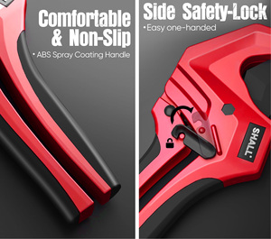 PVC Pipe <strong>Cutter</strong> Cuts up to 1-5/8&quot; Heavy-<strong>Duty</strong> Aluminum Ratchet Pipe <strong>Cutter</strong> Tool for PVC Plastic Hoses &amp; Plumbing Pipes - Product Image 4