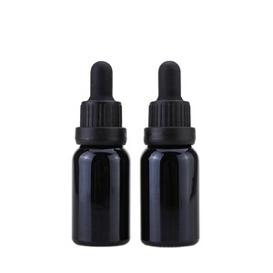 ขวดแก้วใส่น้ำมันหอมระเหยสีดำ10มล. 15มล. 20มล. 30มล. 50มล. 100ม. ขวดแก้วใส่เซรั่มพร้อมกล่อง