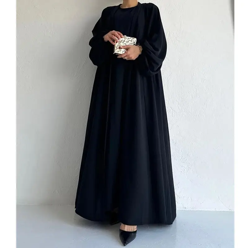 Mode féminine nouveau costume musulman jupe robe pansement taille manteau ample Section tuniques pour les femmes robe longue