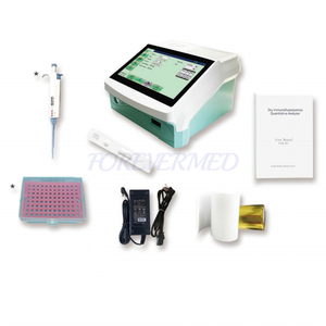 7 inç ekran Poct Vet Immunoassay Immunofluorescence analizörü 30 test öğeleri yazıcı ile analiz - Product Image 2