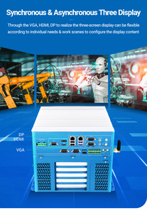 Dual LAN RS232 Fanless Embedded Industrial Desktop PC Mini PC ampia tensione di ingresso (9-36VDC) 4KV protezione contro le sovratensioni per Linux Unix - Product Image 2