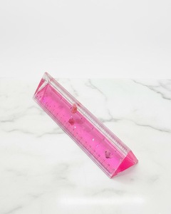 Acrylic Lỏng Đầy Thân Thiện Với Môi Aqua Cai Trị Tam Giác Cai Trị Văn Phòng Phẩm Nổi Đồ Chơi Không Nén Thời Trang Phim Hoạt Hình Tình Yêu - Product Image 3