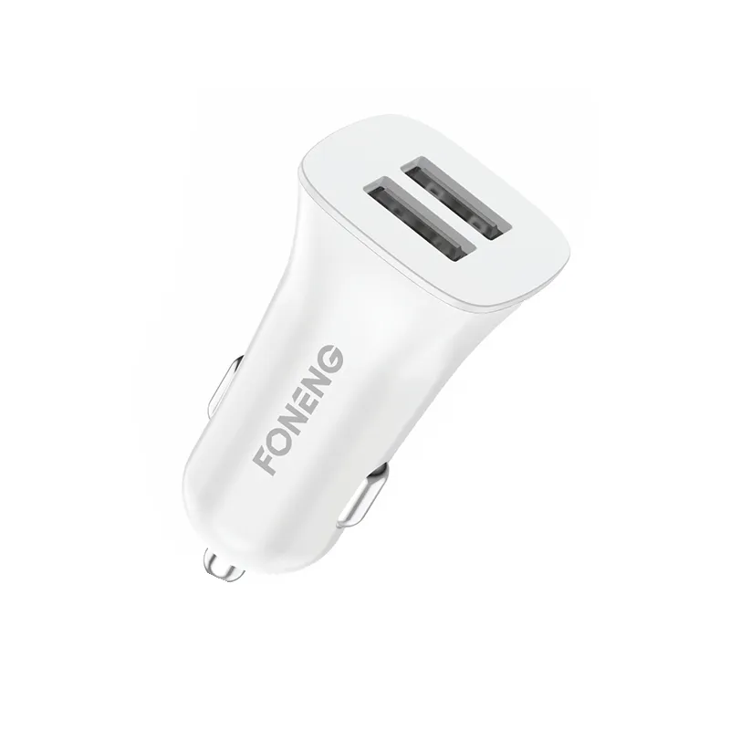2021 new style Foneng new arrival C07 dual USB 2.4A quick charge super price car charger support mobile and tablet quick charge