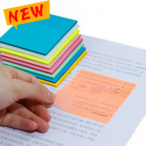 定制花式防水宠物透明便签记事本50张贴纸学生办公文具便条纸 - Product Image 1
