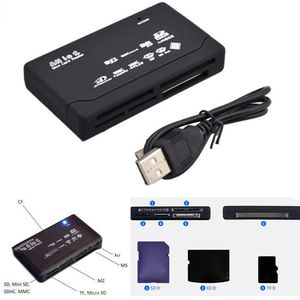 一合一外部USB 2.0读卡器适配器支持SD TF CF迷你SD SDHC MMC MS XD - Product Image 3