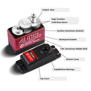 Dsservo DS3240 40 40Kg Servo Servo motore impermeabile ad alta coppia servi per 1/8 1/10 scala RC auto - Product Image 2