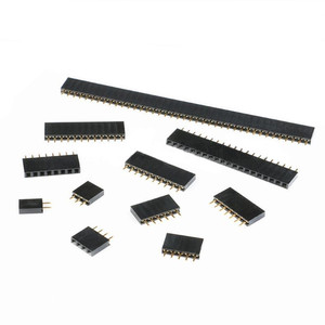 <span class=keywords><strong>2.54mm</strong></span>単列ピンメスヘッダーソケットピッチ1*2P 3P 4P 6P 8P 12P 15P 20P 40Pピンコネクタ - Product Image 1